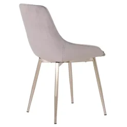 New Kirklands Home Velvet Heidi Dining Chair Gray