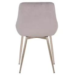 New Kirklands Home Velvet Heidi Dining Chair Gray