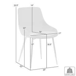 New Kirklands Home Velvet Heidi Dining Chair Gray