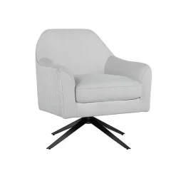 Hot Kirklands Home Velvet Swivel Accent Chair Gray