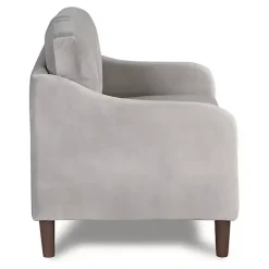 Hot Kirklands Home Velvet Upholstered Modern Loveseat Gray