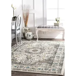 Discount Kirklands Home Gray Verona Medallion Area Rug, 5x7