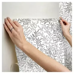 Outlet Kirklands Home Vines Peel & Stick Wallpaper Gray