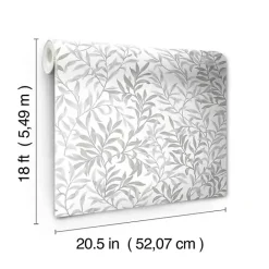 Outlet Kirklands Home Vines Peel & Stick Wallpaper Gray