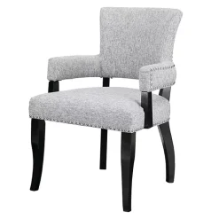 Sale Kirklands Home Warms Nailhead Trim Dining Chair Gray
