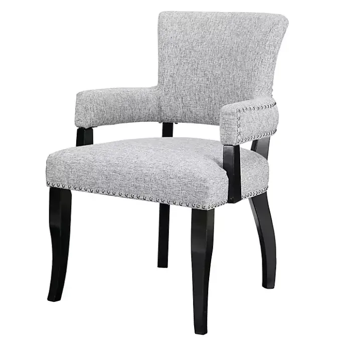 Sale Kirklands Home Warms Nailhead Trim Dining Chair Gray