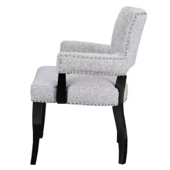 Sale Kirklands Home Warms Nailhead Trim Dining Chair Gray