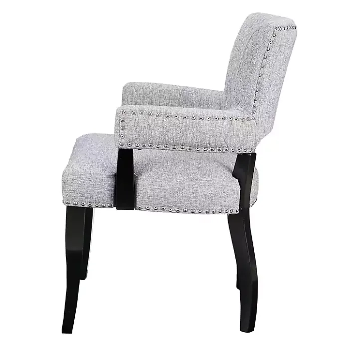 Sale Kirklands Home Warms Nailhead Trim Dining Chair Gray