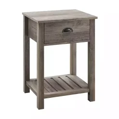 Online Kirklands Home Wash Country Accent Table Gray