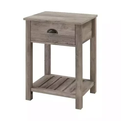 Online Kirklands Home Wash Country Accent Table Gray