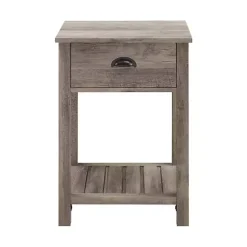 Online Kirklands Home Wash Country Accent Table Gray