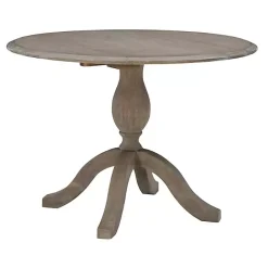 Kirklands Home Gray Wash Drop Leaf Dining Table