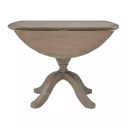 Kirklands Home Gray Wash Drop Leaf Dining Table