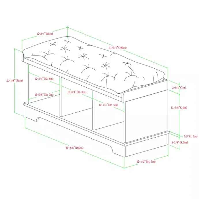 Online Kirklands Home Gray Wash Entryway Bench and Storage Bins Tan
