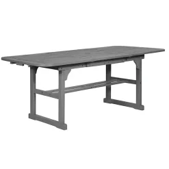 Discount Kirklands Home Wash Extendable Outdoor Dining Table Gray