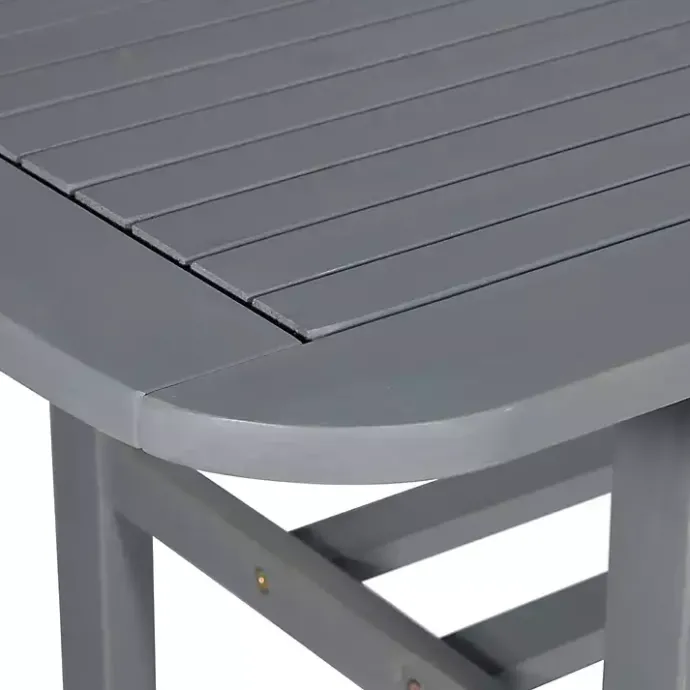 Discount Kirklands Home Wash Extendable Outdoor Dining Table Gray