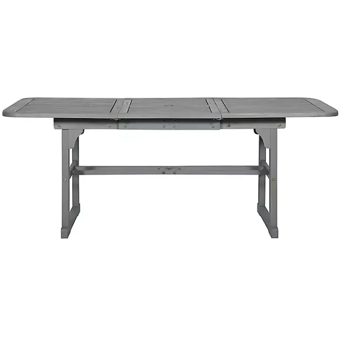 Discount Kirklands Home Wash Extendable Outdoor Dining Table Gray
