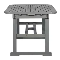 Discount Kirklands Home Wash Extendable Outdoor Dining Table Gray