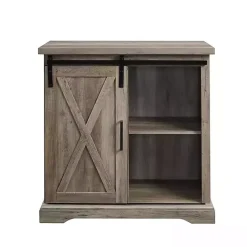 Sale Kirklands Home Wash Sliding Barn Door Cabinet Gray