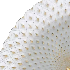 Best Kirklands Home White Gold Carved Mandala Metal Sculpture Gray