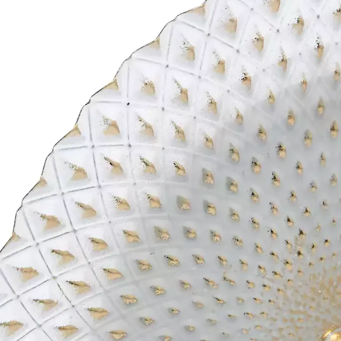 Best Kirklands Home White Gold Carved Mandala Metal Sculpture Gray