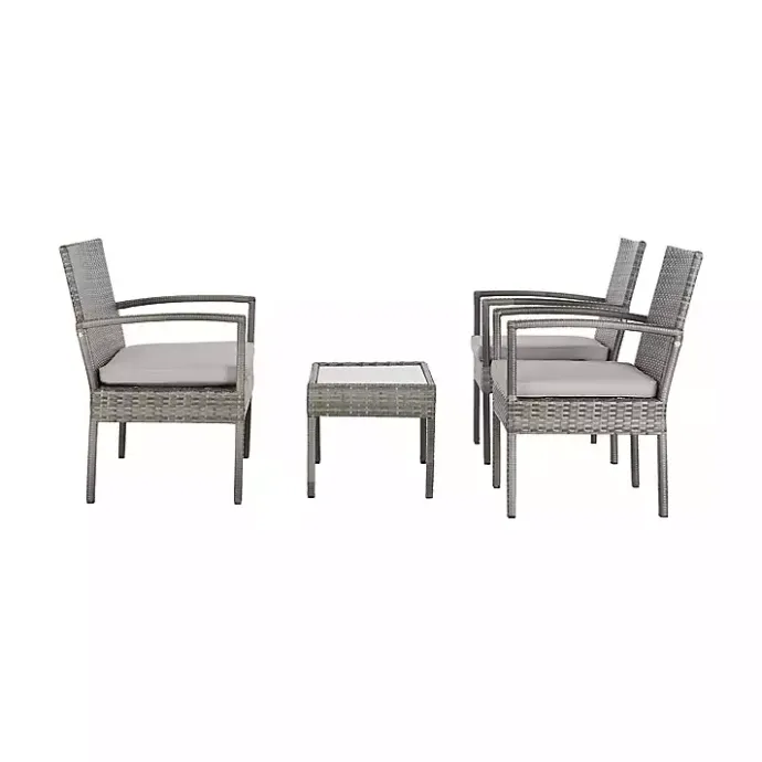Sale Kirklands Home Wicker Frame 4-pc. Outdoor Living Set Gray