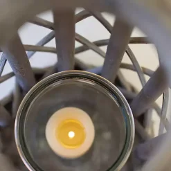 Hot Kirklands Home Gray Willow Cylinder Lanterns, Set of 4