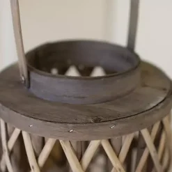 Hot Kirklands Home Gray Willow Cylinder Lanterns, Set of 4