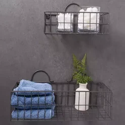 Clearance Kirklands Home Gray Wire Wall Baskets, Set of 2