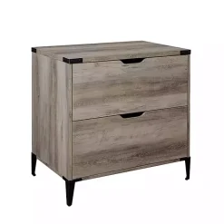 Best Kirklands Home Wood and Iron Accent Filing Cabinet Gray