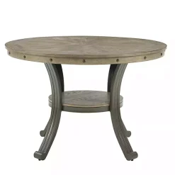 Clearance Kirklands Home Wood and Upholstered Chairs 5-pc. Dining Set Gray