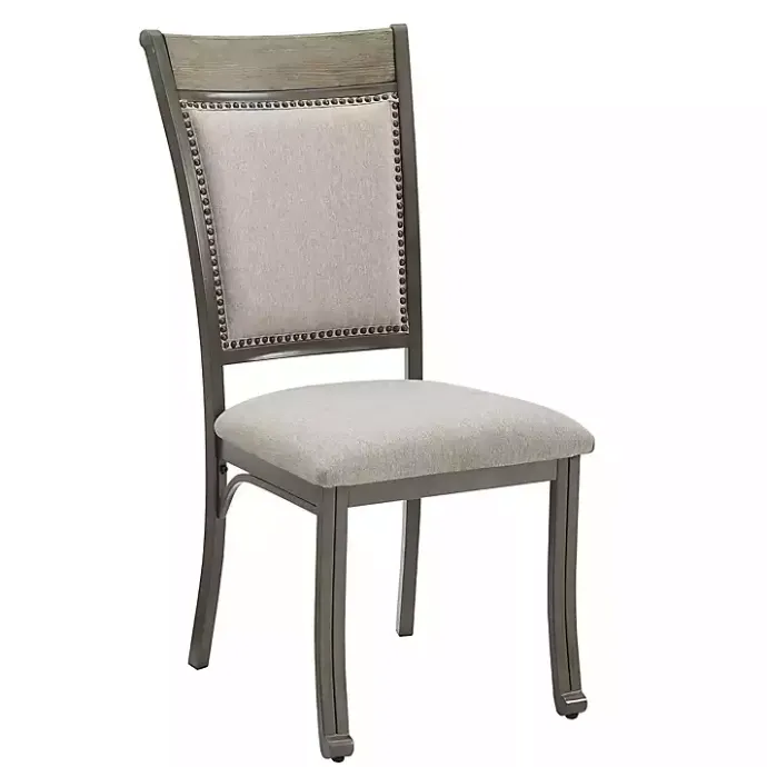 Clearance Kirklands Home Wood and Upholstered Chairs 5-pc. Dining Set Gray