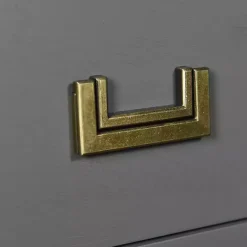 Sale Kirklands Home Wood 3-Drawer Layla Nightstand Gray