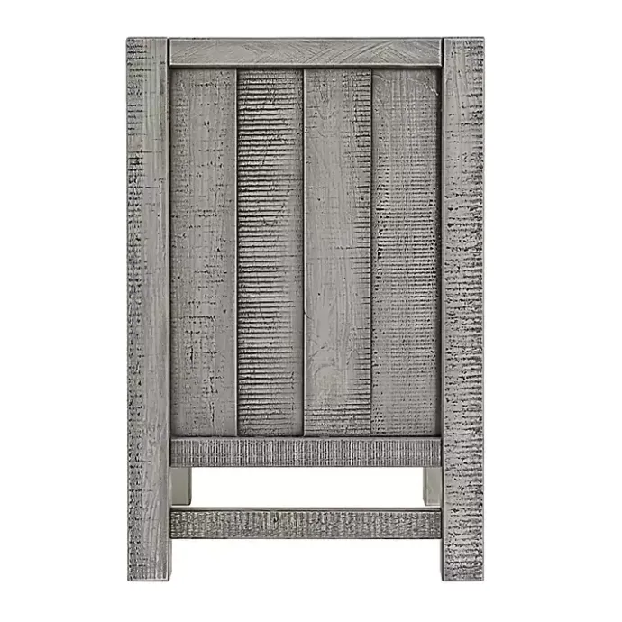 Clearance Kirklands Home Wood Open Shelf Nightstand Gray