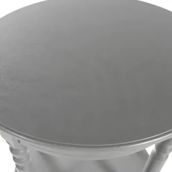 Hot Kirklands Home Wood Oval Emily Accent Table Gray