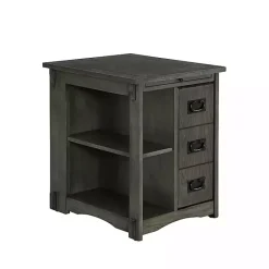Clearance Kirklands Home Wood Parnell Storage Accent Table Gray