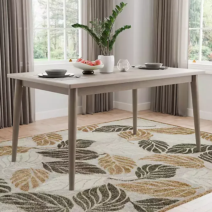 Best Kirklands Home Wood Porter Modern Dining Table Gray