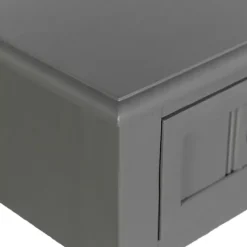 Discount Kirklands Home Wood Square Hampton Accent Table Gray