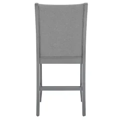Sale Kirklands Home Wood Upholstered Counter Stools, Set of 2 Gray