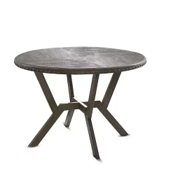 Best Kirklands Home Gray Wood Upholstered 5-pc. Dining Set