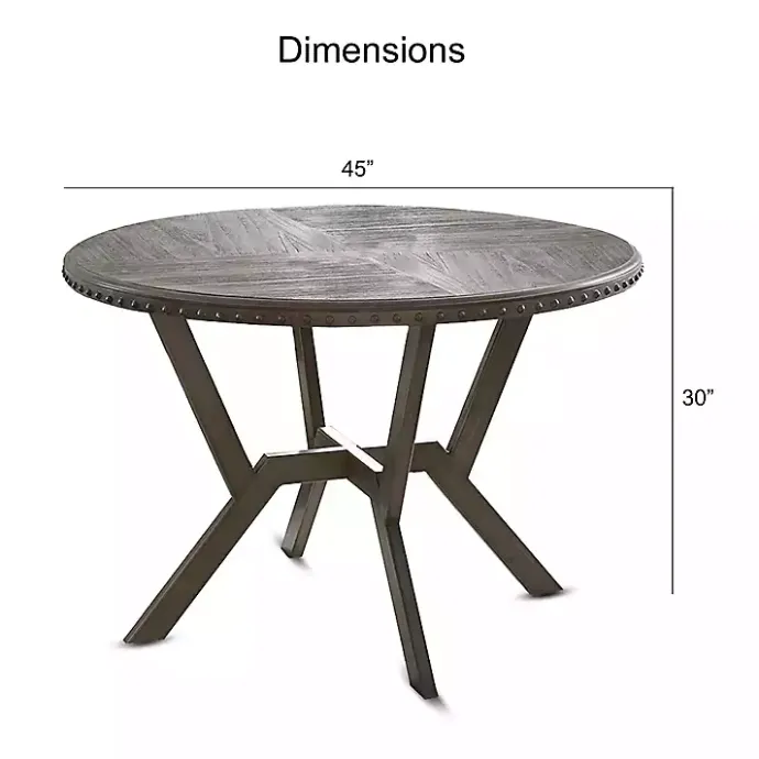 Best Kirklands Home Gray Wood Upholstered 5-pc. Dining Set