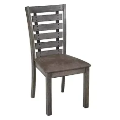 Sale Kirklands Home Wooden Fiji Dining Chairs, Set of 2 Gray