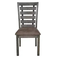 Sale Kirklands Home Wooden Fiji Dining Chairs, Set of 2 Gray