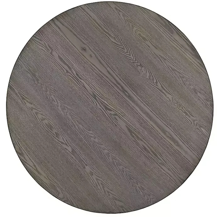 Outlet Kirklands Home Gray Wooden Fiji Round Dining Table