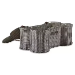 Clearance Kirklands Home Woven Bone Shaped Basket, 21 in. Gray