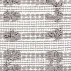 Discount Kirklands Home Woven Frill Pillow Gray