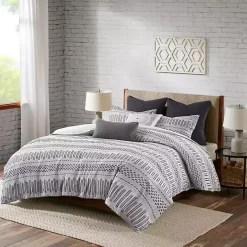 Hot Kirklands Home Woven Jacquard California King Comforter Set Gray