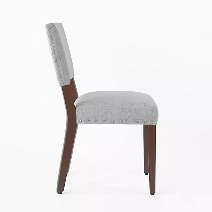 Discount Kirklands Home Woven Upholstered Dining Chairs, Set of 2 Gray