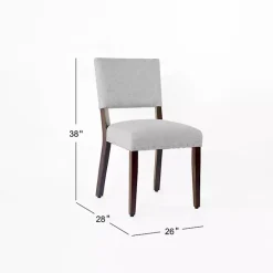 Discount Kirklands Home Woven Upholstered Dining Chairs, Set of 2 Gray