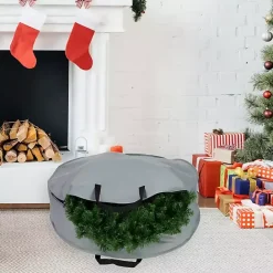 Best Kirklands Home Wreath Storage Bag, 36 in. Gray